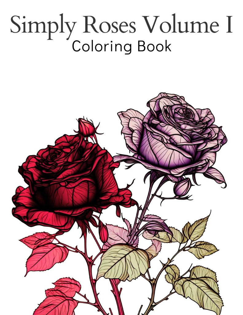Roses coloring book