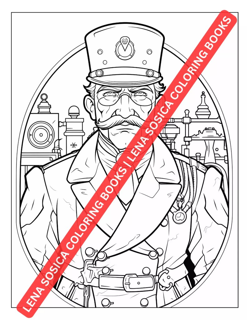 steampunk coloring book