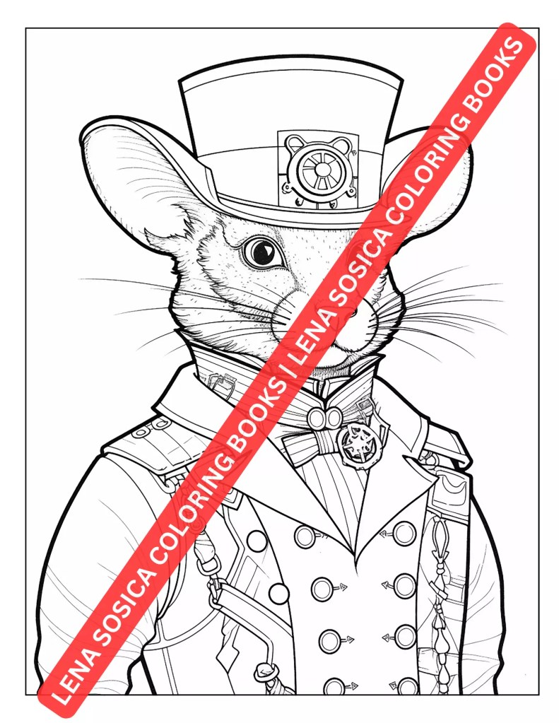 Steampunk Coloring Book