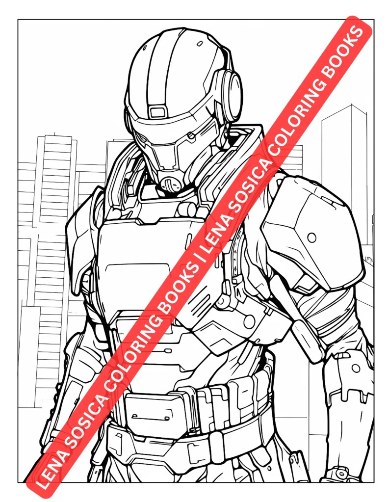 Cyberpunk Coloring Book: Unleash Your Inner Techno-Artist Preview 1