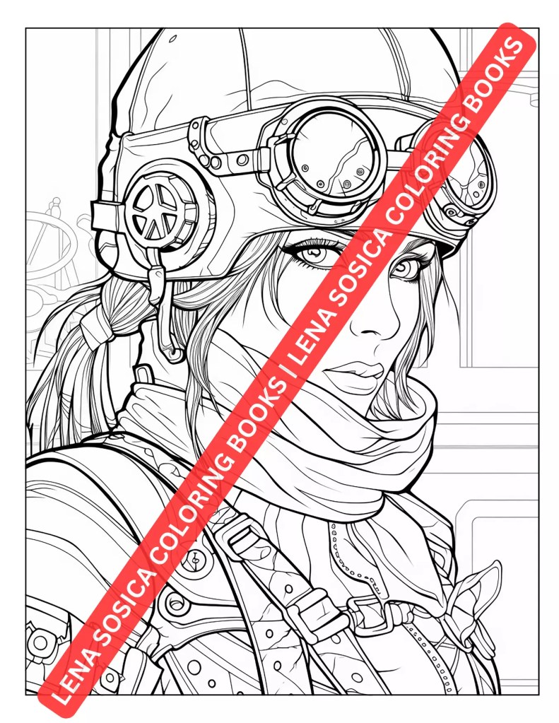 Steampunk Coloring Book