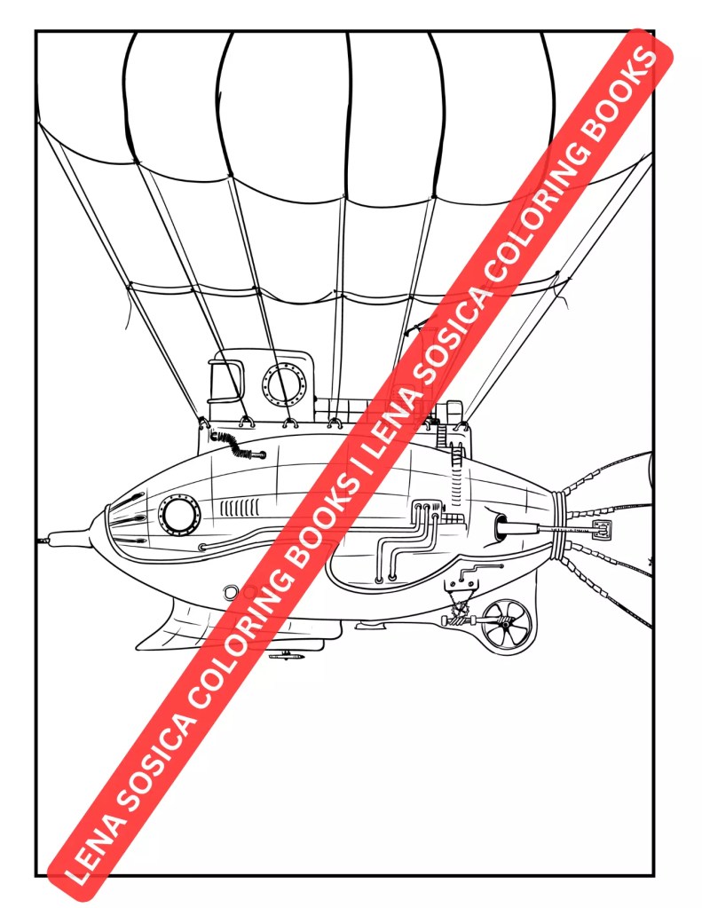 Steampunk Coloring Book