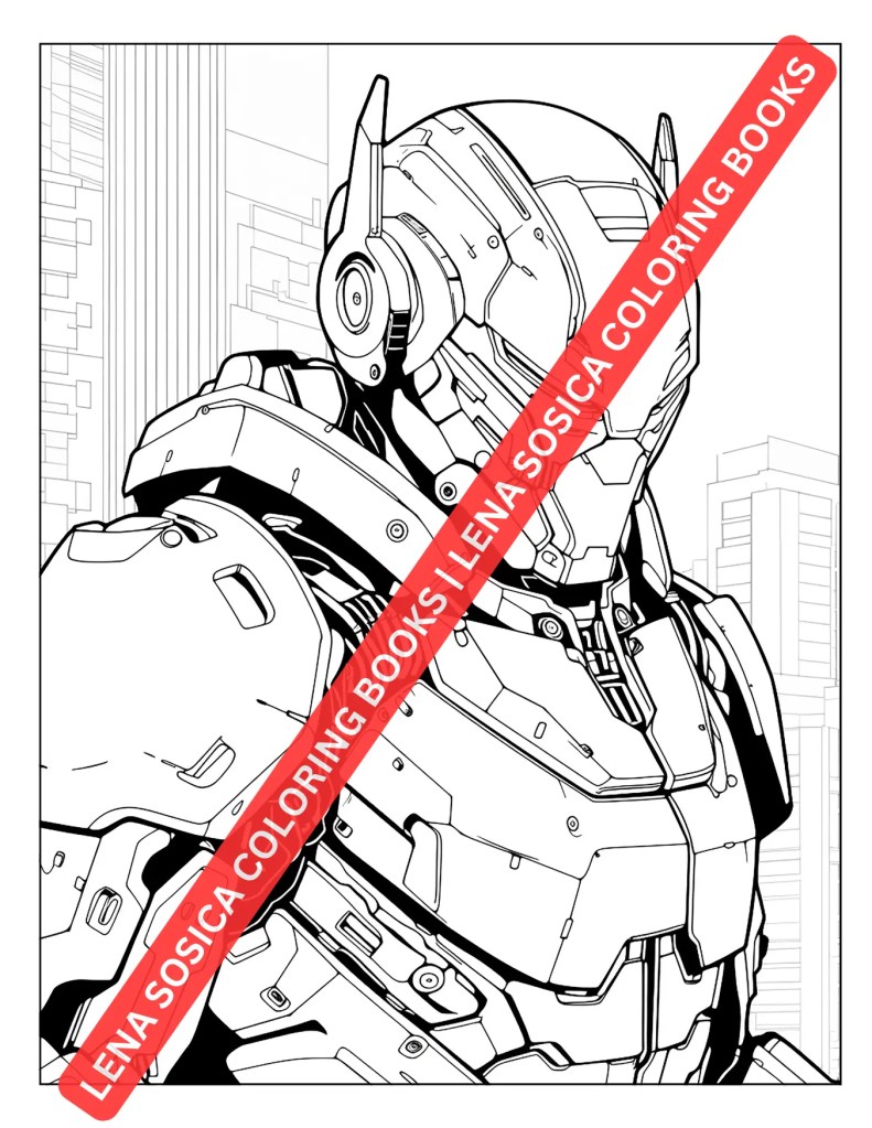 Cyberpunk Coloring Book: Unleash Your Inner Techno-Artist Preview 2