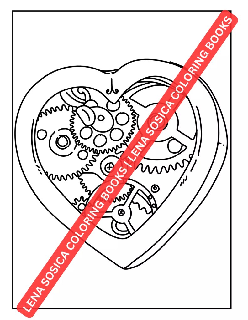 Steampunk Coloring Book