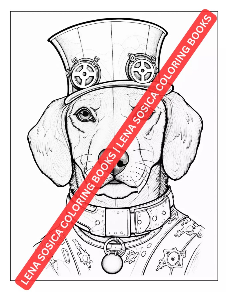 steampunk coloring book