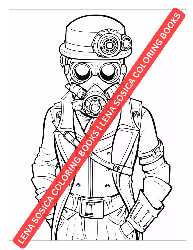 Steampunk Coloring Book