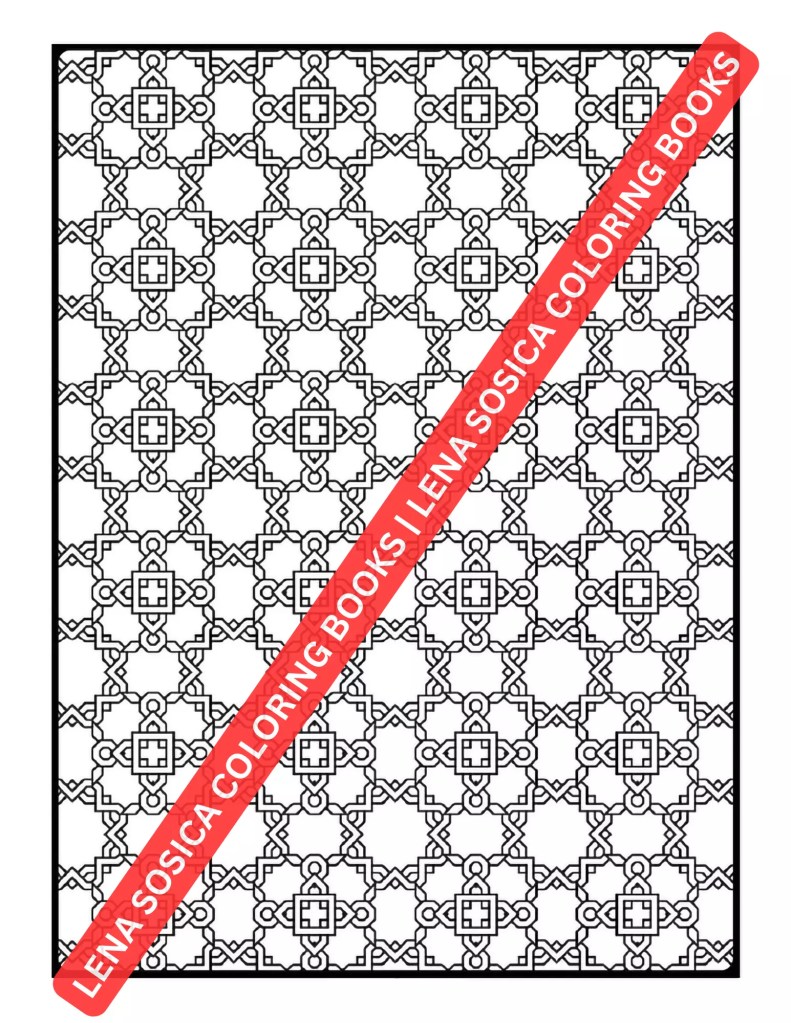 Harmony In Patterns: Journey into Relaxation with Intricate and Symmetrical Coloring Patterns Preview 5