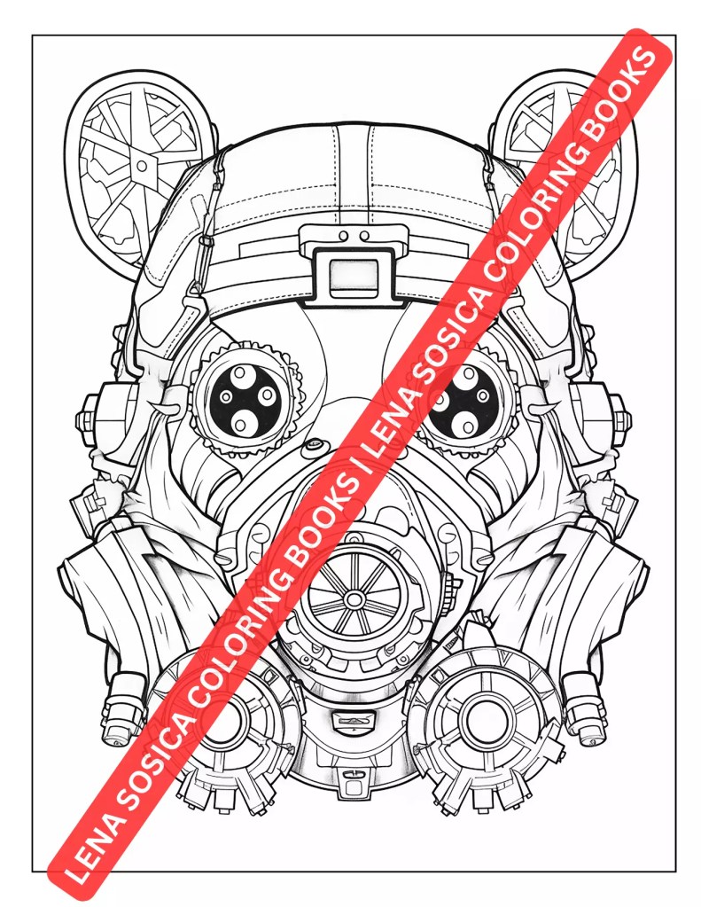 steampunk coloring book