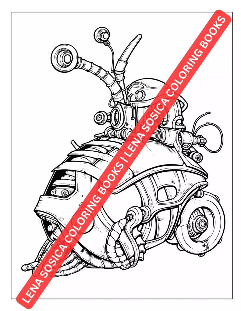 Steampunk Coloring Book