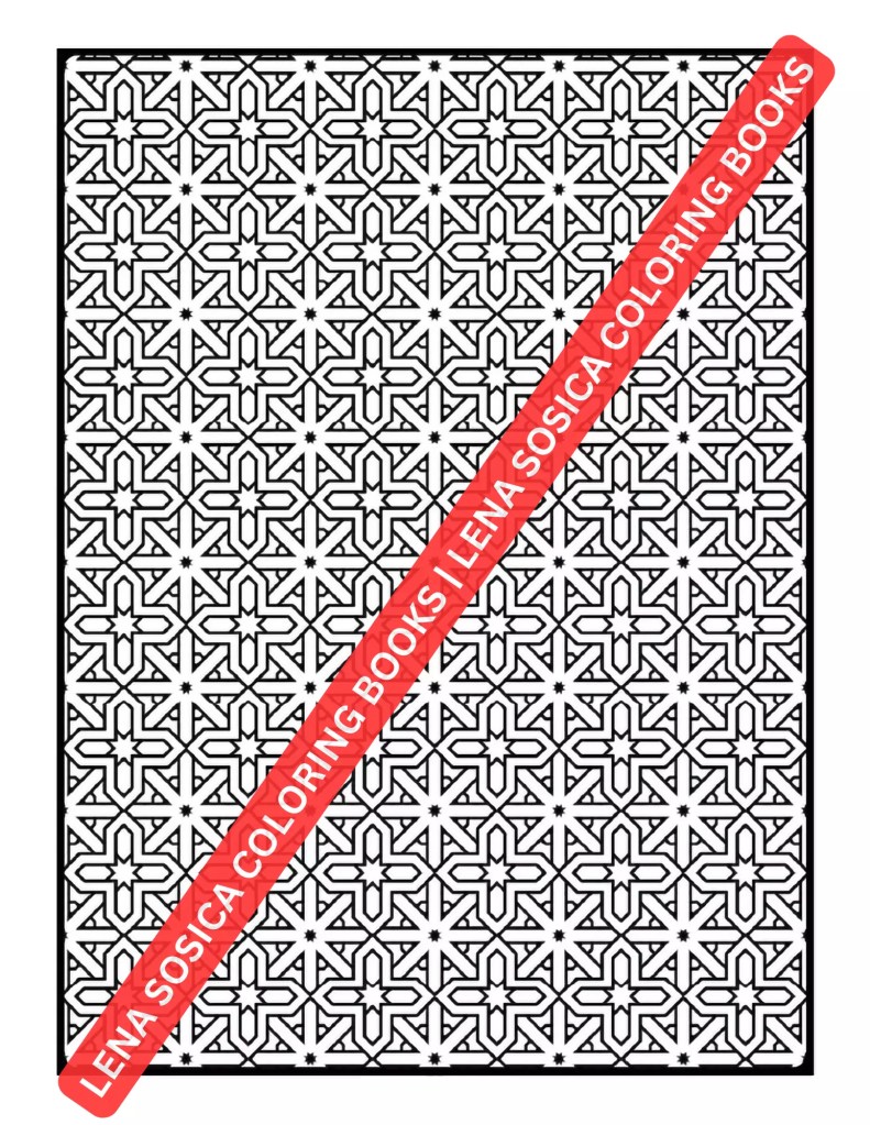 Harmony In Patterns: Journey into Relaxation with Intricate and Symmetrical Coloring Patterns Preview 9