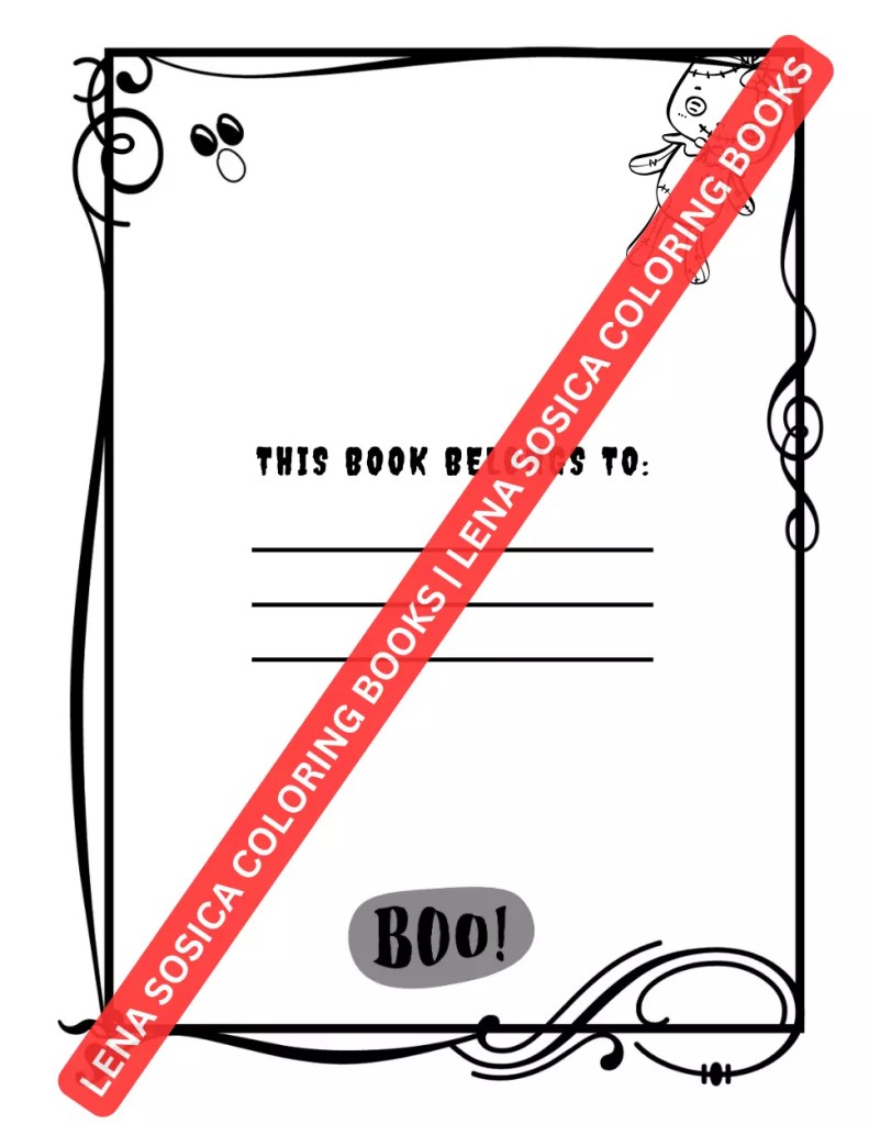 Creepy Kawaii Coloring Book: A Spooktacular Coloring Adventure to Awaken Your Inner Ghostly Artist Preview Coloring Image 1