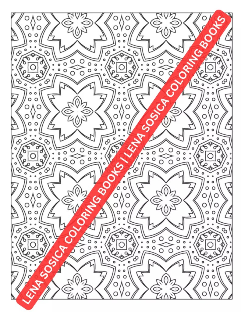 Perfect Patterns Coloring Book: Patterns of Harmony - Embrace Serenity with Symmetric Coloring Designs Preview Coloring Illustration 10