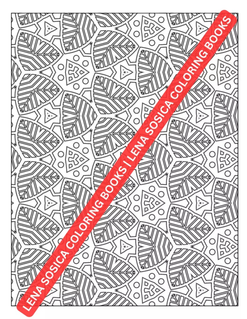 Perfect Patterns Coloring Book: Patterns of Harmony - Embrace Serenity with Symmetric Coloring Designs Preview Coloring Illustration 12