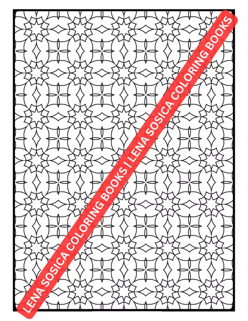 Geometric Designs Coloring Book Preview 2