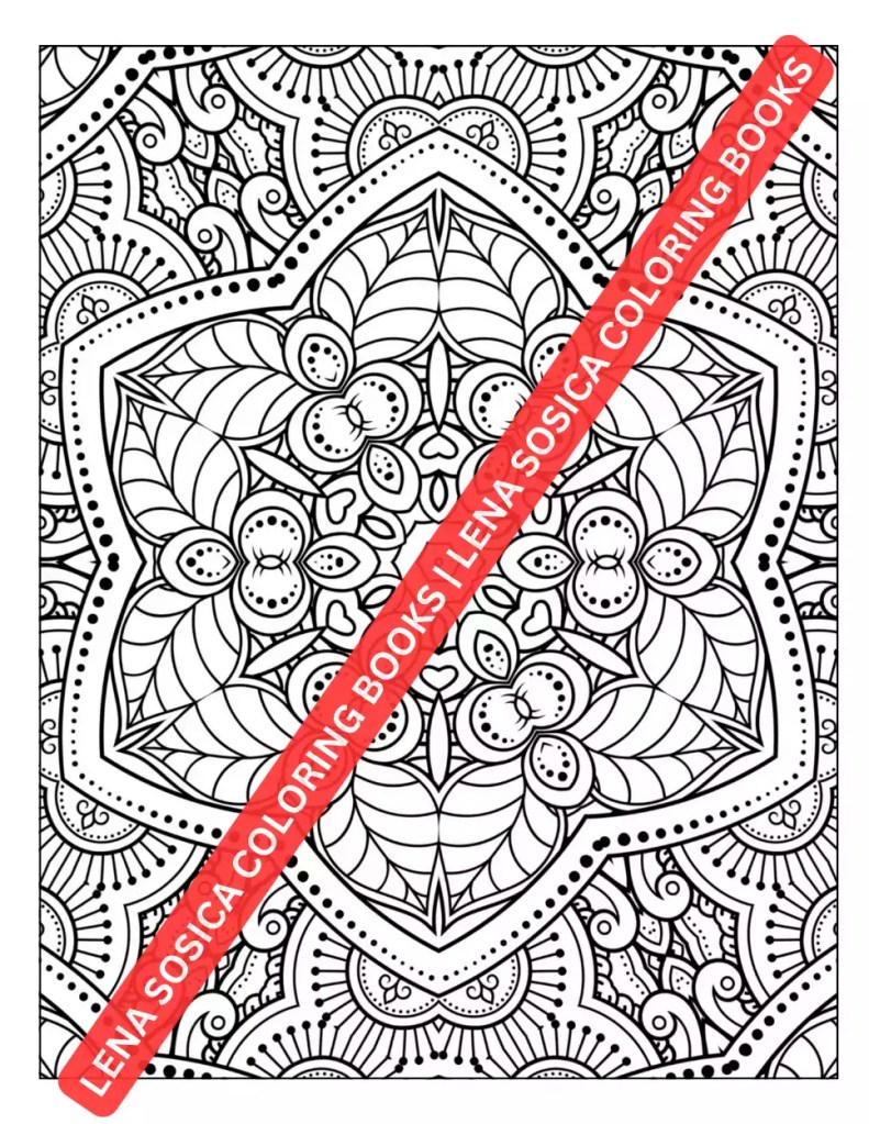 Fantastic Mandalas Coloring Book Preview 3