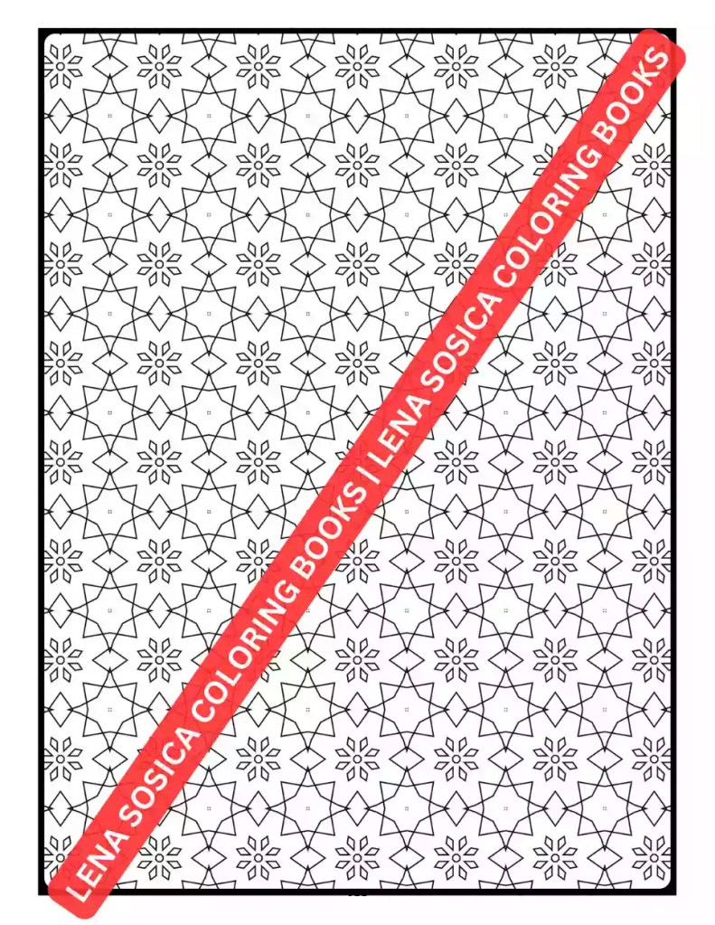 Geometric Harmony Coloring Book Preview 3