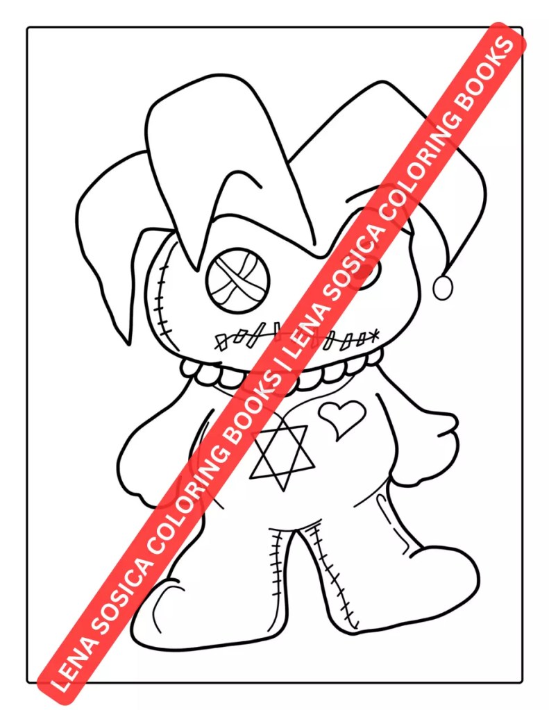 Creepy Kawaii Coloring Book: A Spooktacular Coloring Adventure to Awaken Your Inner Ghostly Artist Preview Coloring Image 3