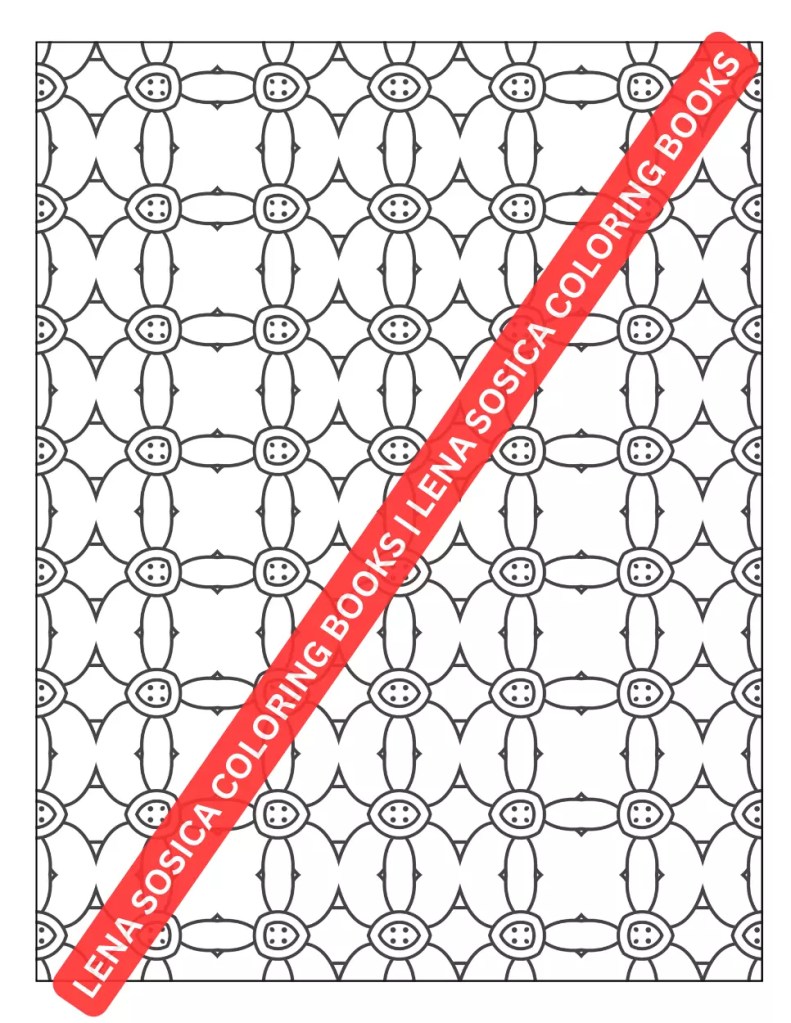 Geometric Patterns Coloring Book for Adults: Patterns of Serenity | A Meditative Coloring Journey for Stress Relief and Relaxation Example Preview Image 3
