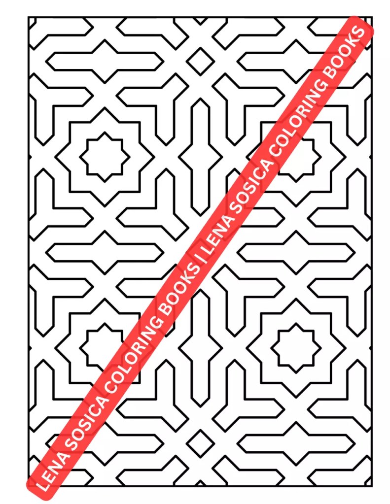 Geometric Patterns Coloring Book: Patterns for Peace: Embrace Mindfulness in Geometric Coloring Preview 3