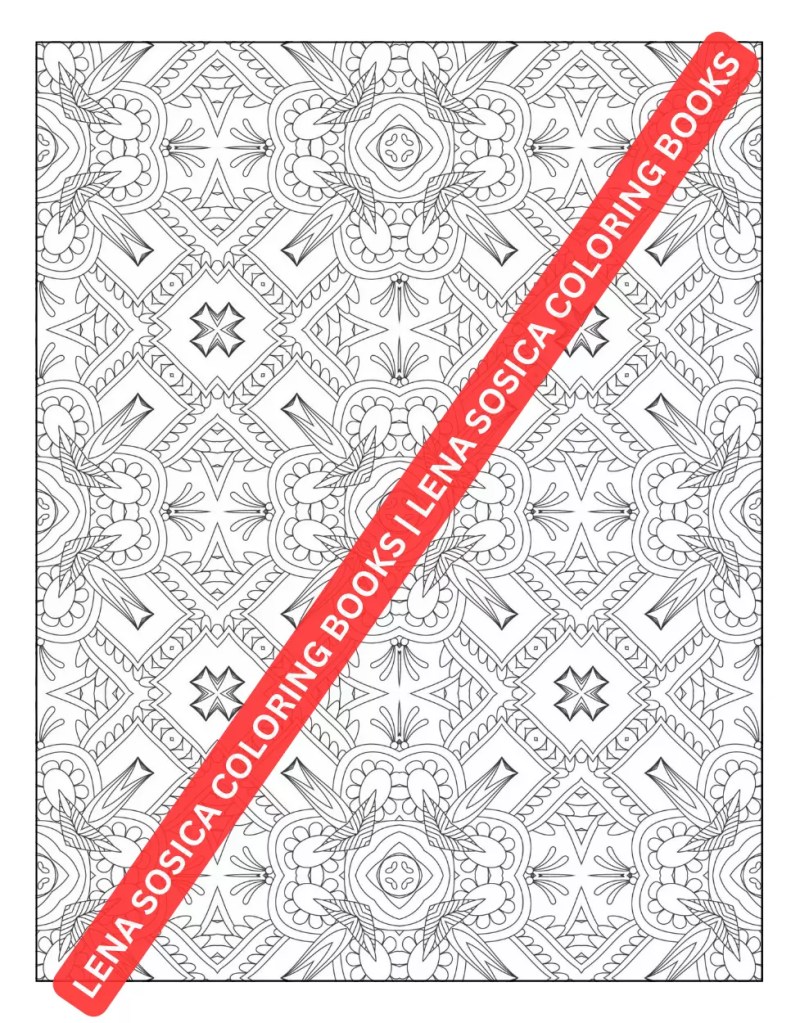 Geometric Patterns and Shapes Coloring Book: A Meditative Journey for Mindful Creations - Discover Relaxation with Geometric Coloring Patterns Preview 3