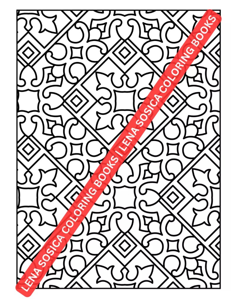 Geometric Patterns Coloring Book: Patterns for Peace: Embrace Mindfulness in Geometric Coloring Preview 4