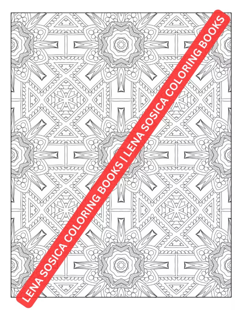 Geometric Patterns and Shapes Coloring Book: A Meditative Journey for Mindful Creations - Discover Relaxation with Geometric Coloring Patterns Preview 4