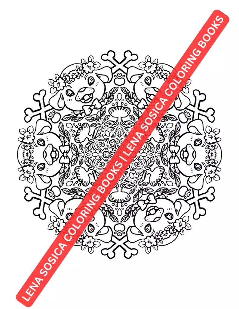 Kawaii Mandala Coloring Book: Adorable Mandalas for Relaxation and Creativity Preview 4
