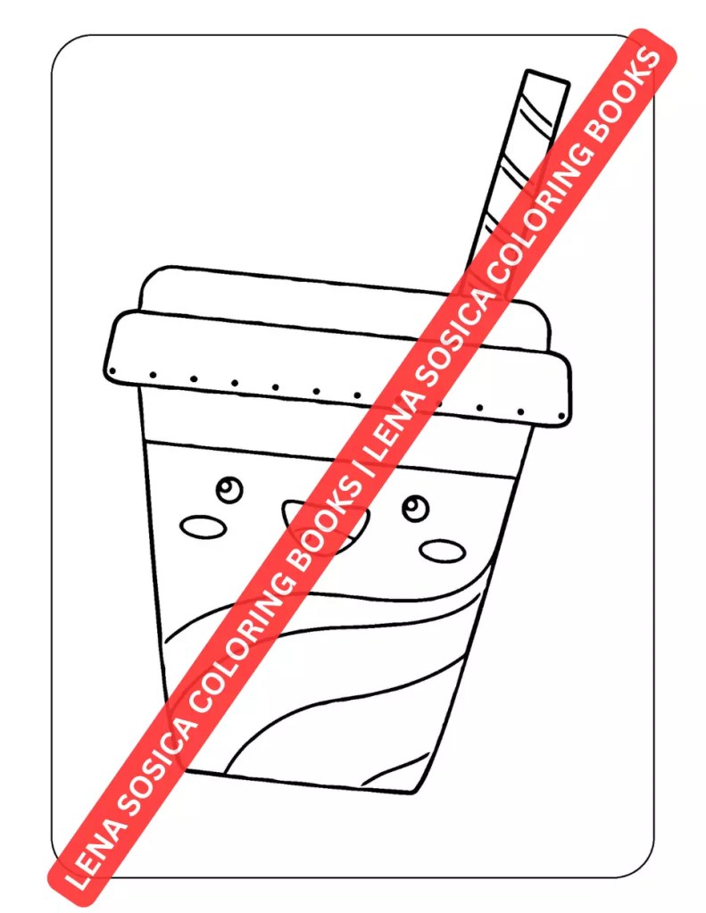 Kawaii Treats Coloring Book: A Whimsical Journey into the World of Adorable Sweets and Treats, Bursting with Joy, Fun, and Irresistible Charm Preview Image 4