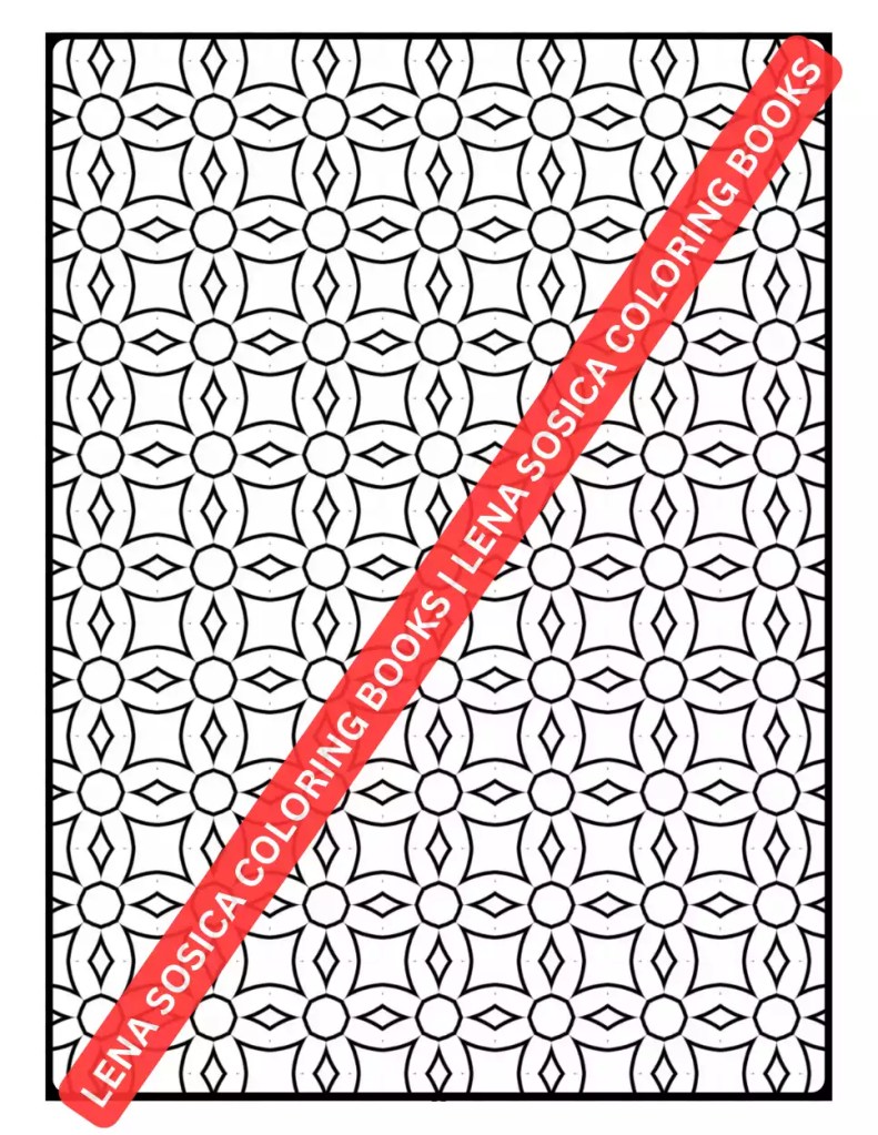 Geometric Designs Coloring Book Preview 5