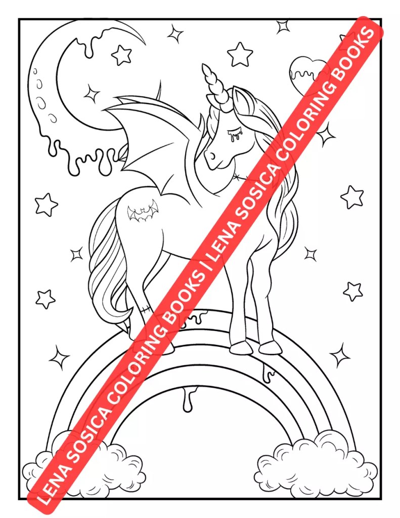 Creepy Kawaii Pastel Goth Coloring Book: Cute Horror Spooky Chibi Coloring Pages for Adults and Teens Preview 6