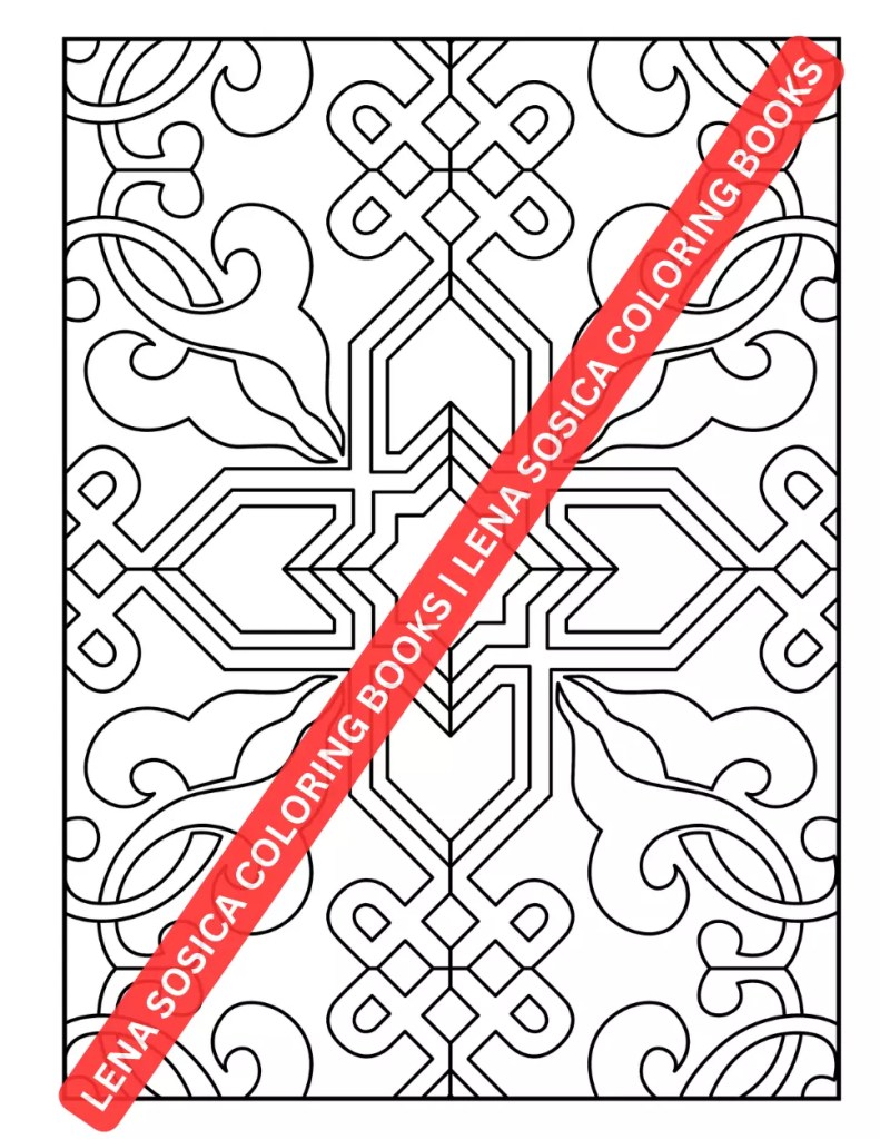 Geometric Patterns Coloring Book: Patterns for Peace: Embrace Mindfulness in Geometric Coloring Preview 7
