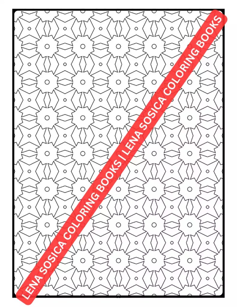 Geometric Designs Coloring Book Preview 7
