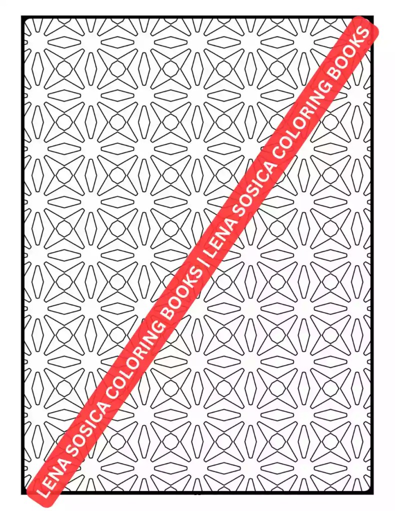 Geometric Harmony Coloring Book Preview 8