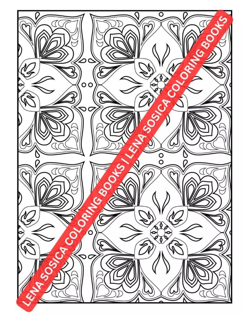Geometric Patterns Coloring Book: Patterns for Peace: Embrace Mindfulness in Geometric Coloring Preview 8
