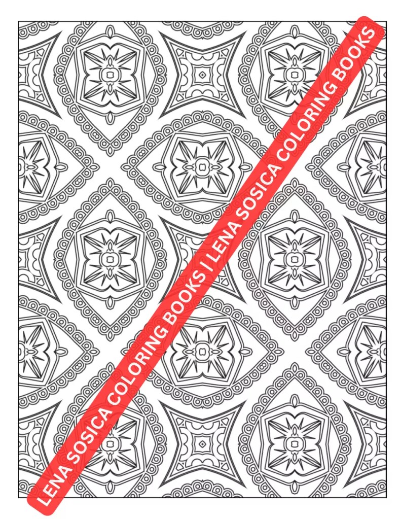 Geometric Patterns and Shapes Coloring Book: A Meditative Journey for Mindful Creations - Discover Relaxation with Geometric Coloring Patterns Preview 8