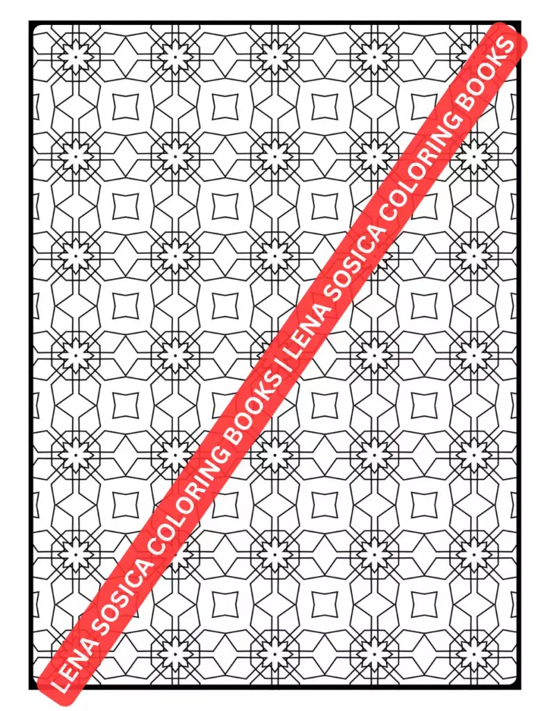 Geometric Designs Coloring Book Preview 8