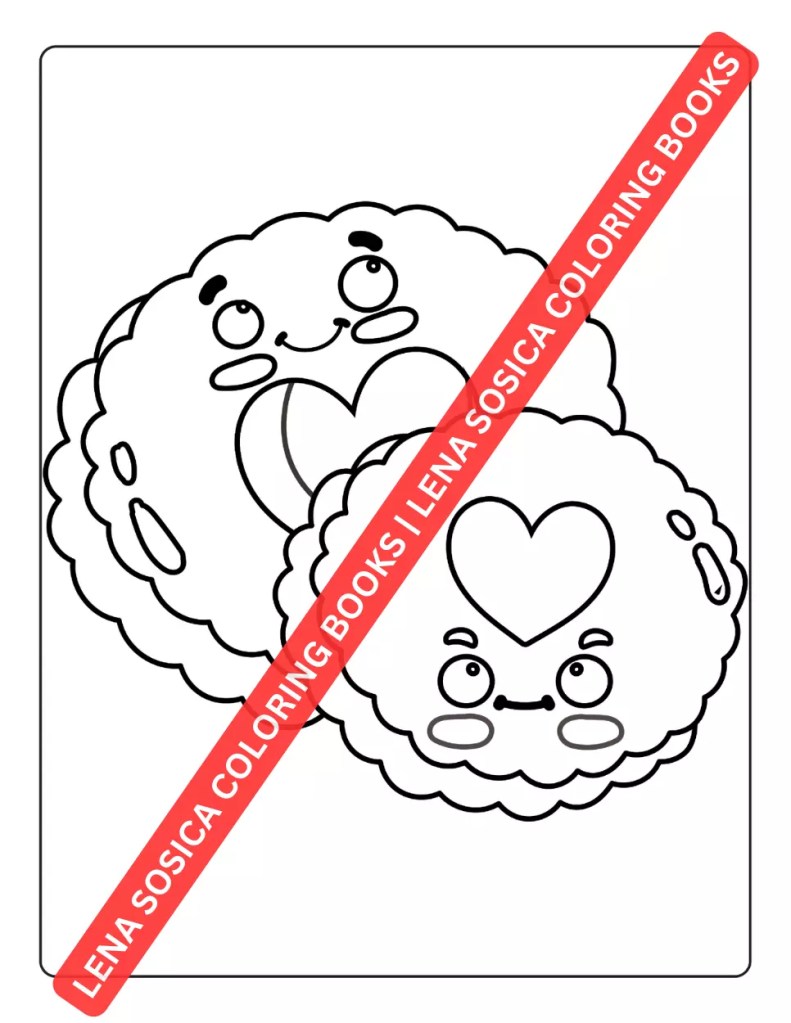 Kawaii Food Coloring Book for Kids: Simple and Fun Coloring Pages Preview 8