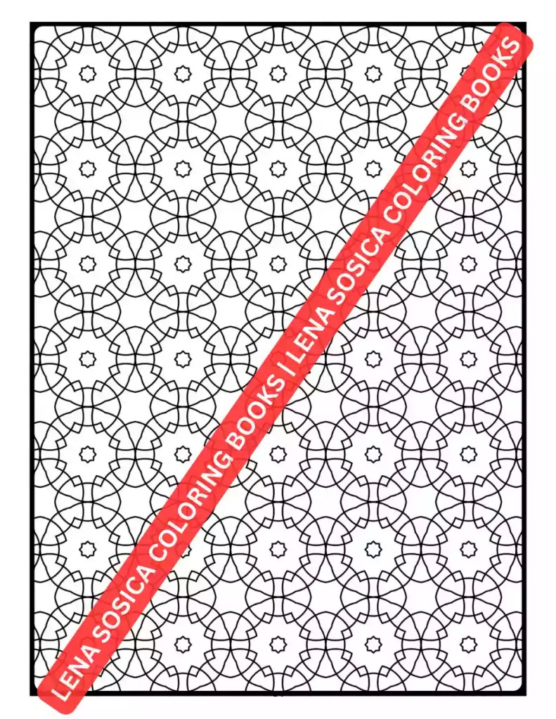 Geometric Harmony Coloring Book Preview 9