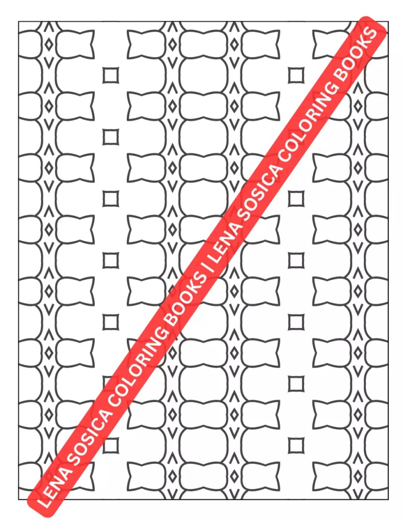 Geometric Patterns Coloring Book for Adults: Patterns of Serenity | A Meditative Coloring Journey for Stress Relief and Relaxation Example Preview Image 9