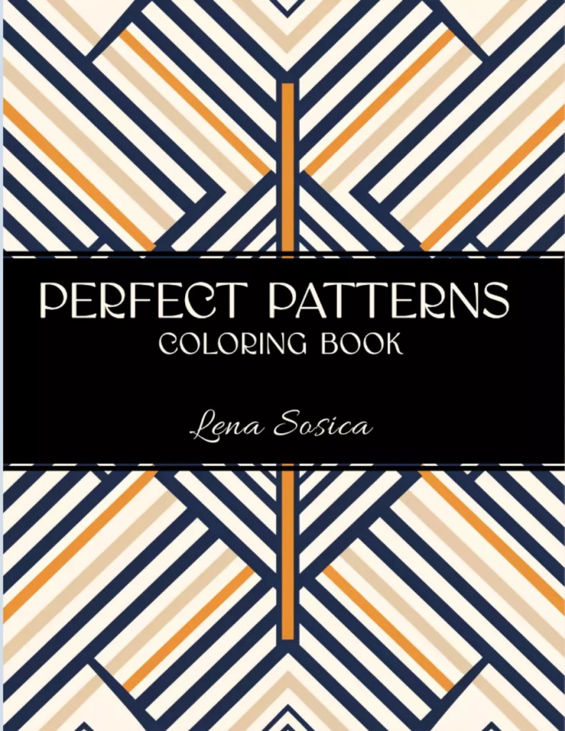 Perfect Patterns Coloring Book: Patterns of Harmony - Embrace Serenity with Symmetric Coloring Designs Front Cover Illustration