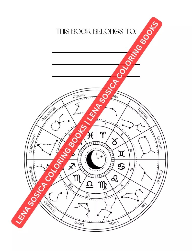 Zodiac Coloring Book: Where Colors and Astrology Unite to Awaken Your Inner Artist and Unleash Your Personal Power Preview 1
