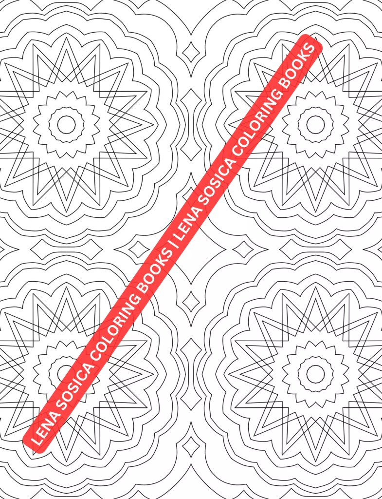 Beautiful Patterns Coloring Book: A Meditative Journey into Geometric Elegance Preview 1