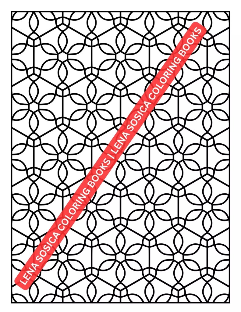 Fun & Easy Patterns Coloring Book: 20 Charming Patterns for Stress Relief and Relaxation Preview 10