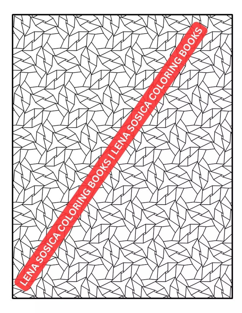 Abstract Geometric Patterns Adult Coloring Book: 44 Exquisite Abstract Patterns for Your Coloring Pleasure Preview 10