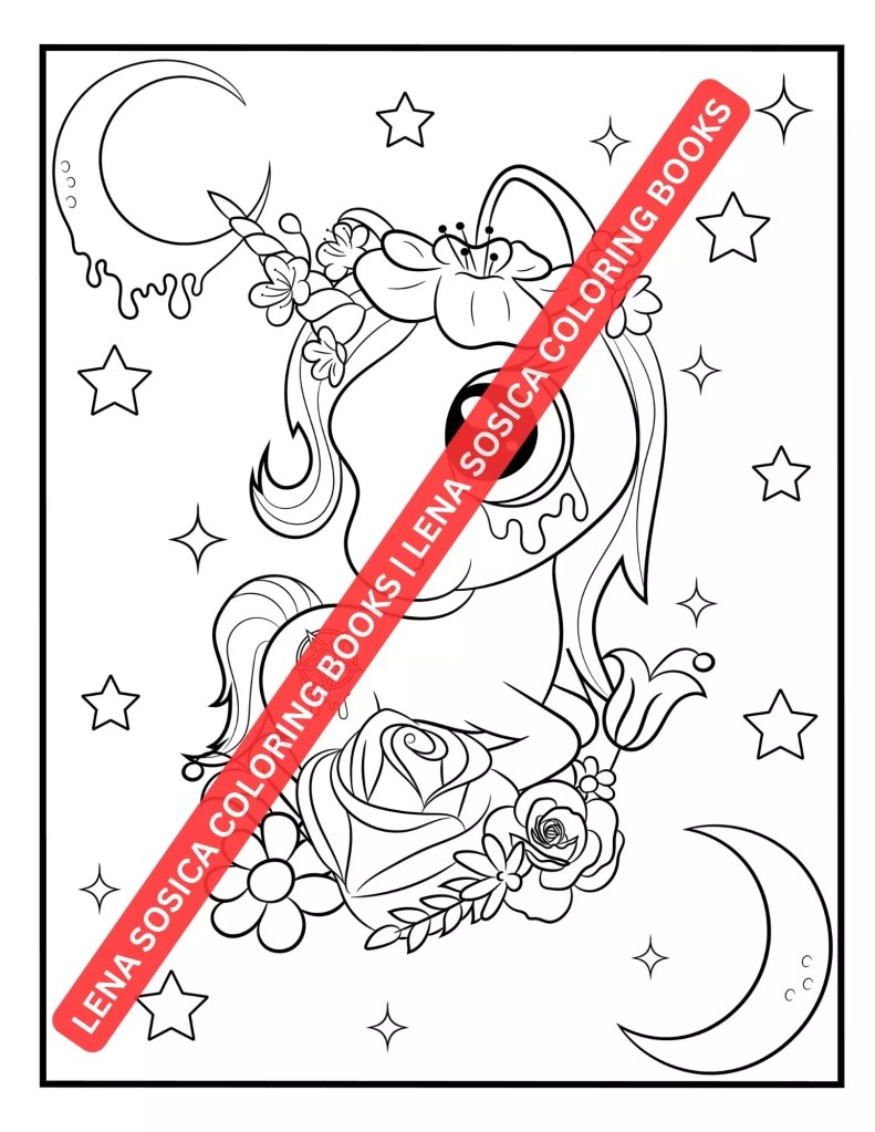 Creepy Kawaii Coloring Book: Traverse the Whimsical Lanes of Kawaii, Where Every Turn Reveals an Unexpected Shade of Creepy Preview