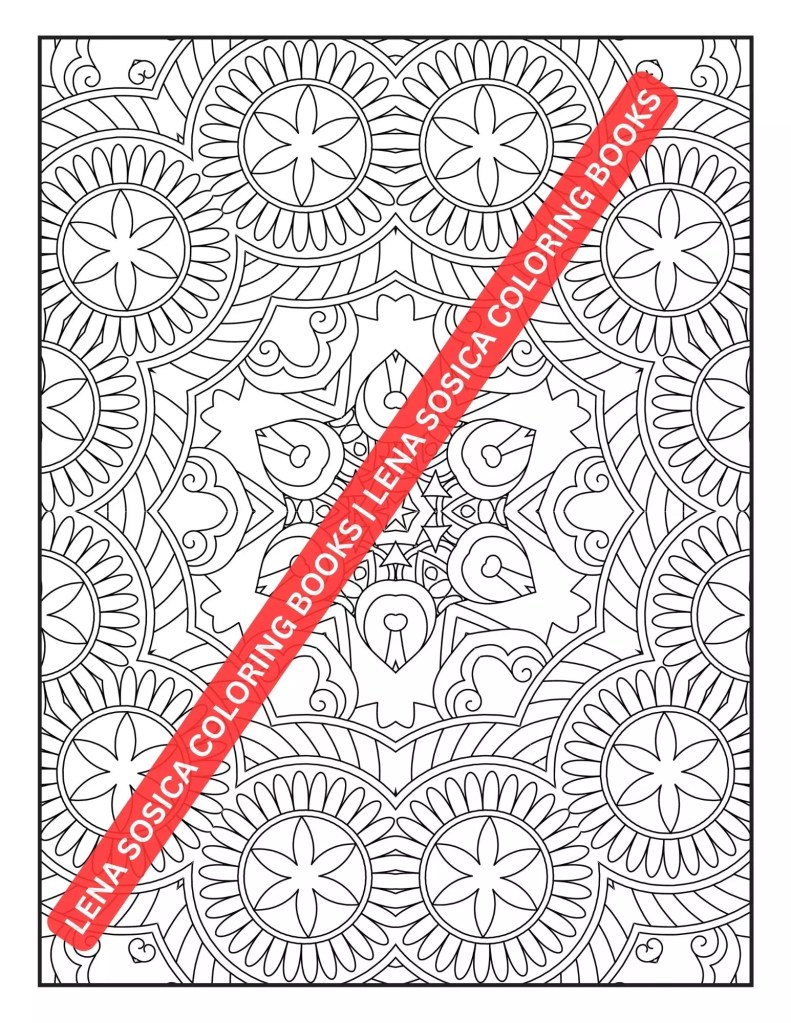 Mindful Patterns Coloring Book: A Soothing Collection of Relaxing Patterns for Stress Relief Preview 11