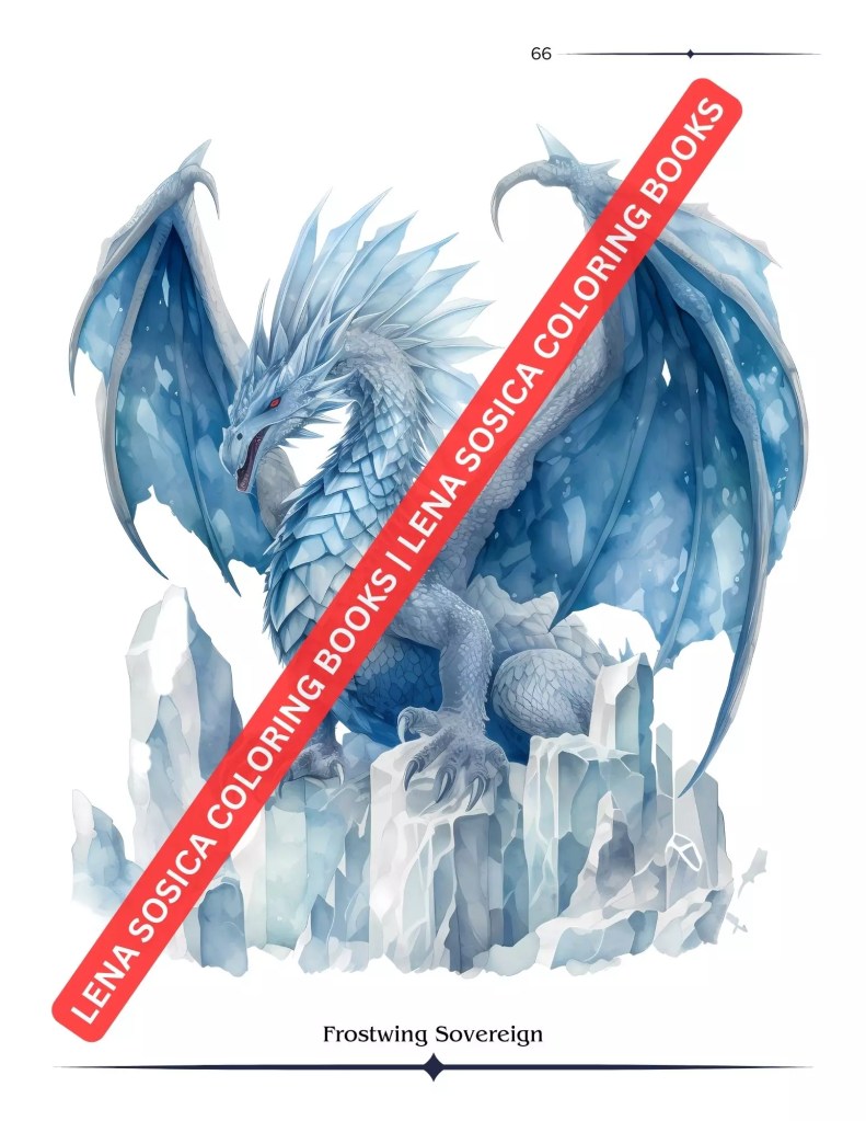 Dragons Reference Book Fire & Ice: The Definitive Imagery Resource For Designers And Artists Ice Dragon Preview 6