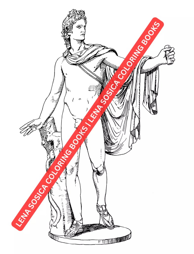 Greek Mythology Coloring Book Preview 12