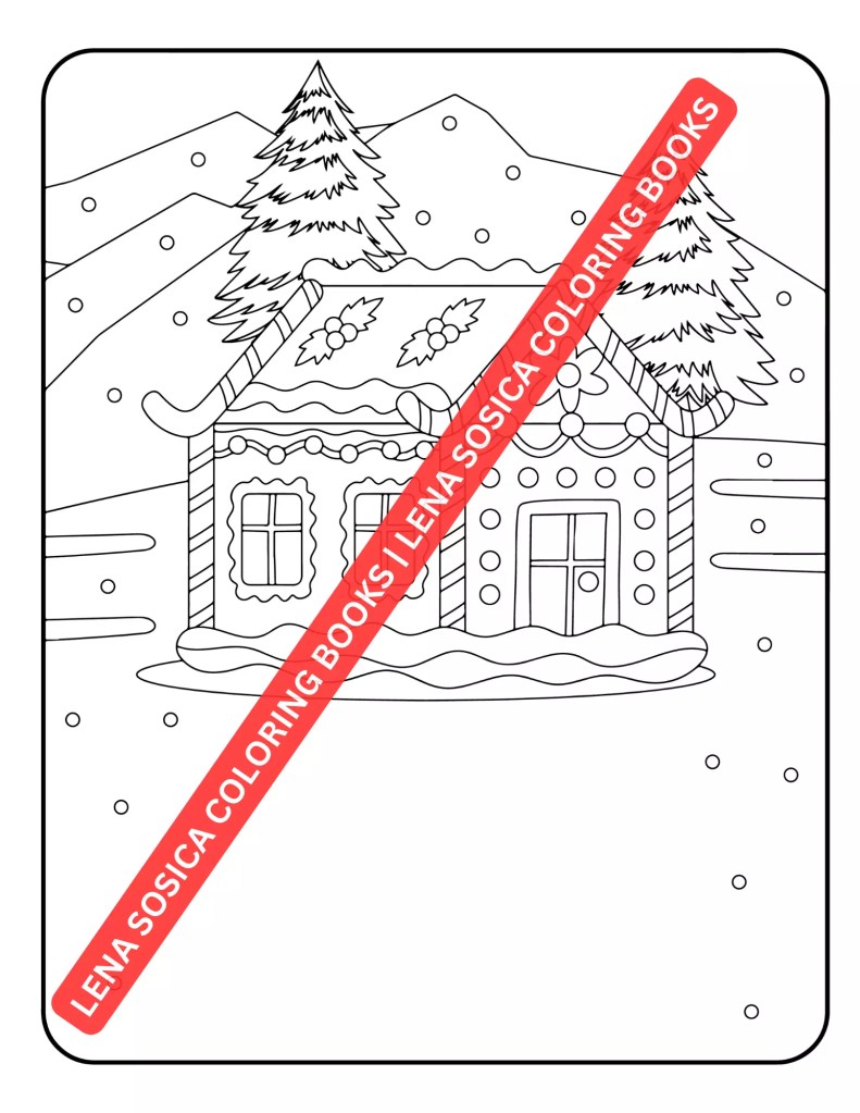 Winter Wonderland Coloring Book: A Whimsical Journey Through Snowy Scenes and Frosty Dreams