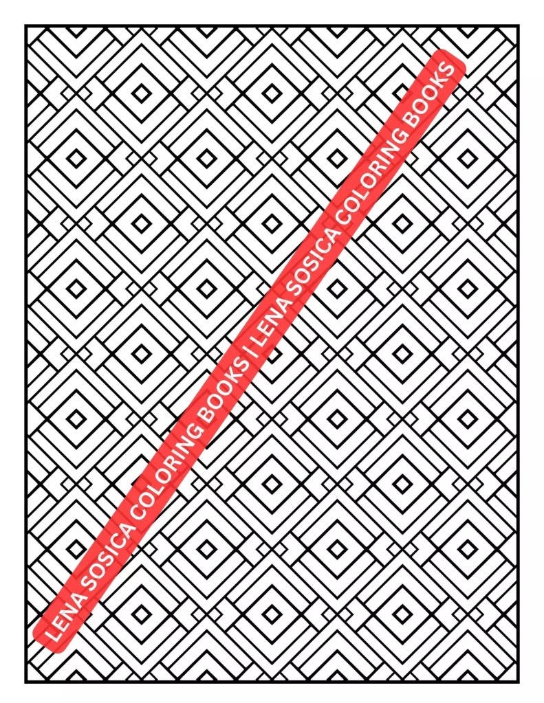 Fun & Easy Patterns Coloring Book: 20 Charming Patterns for Stress Relief and Relaxation Preview 12